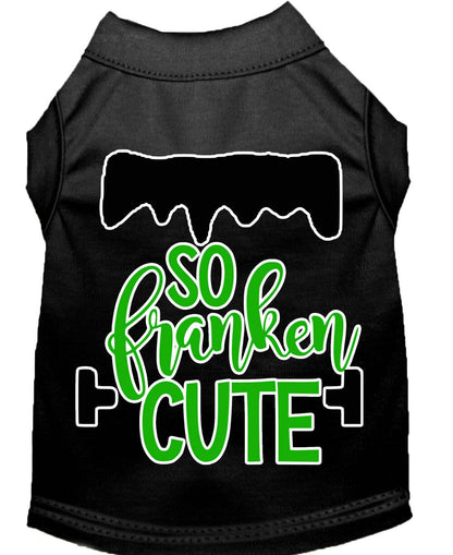 Camiseta para perros y gatos con serigrafía "So Franken Cute"