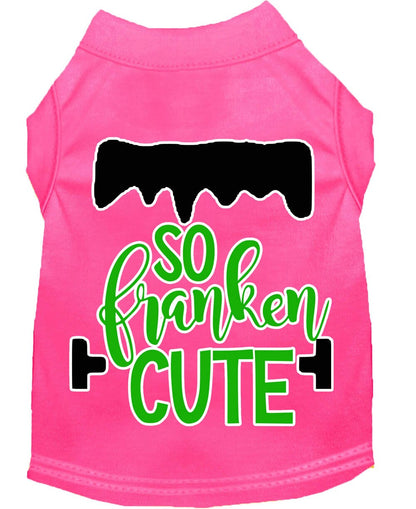 Camiseta para perros y gatos con serigrafía "So Franken Cute"