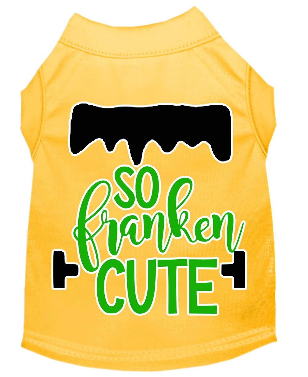 Camiseta para perros y gatos con serigrafía "So Franken Cute"