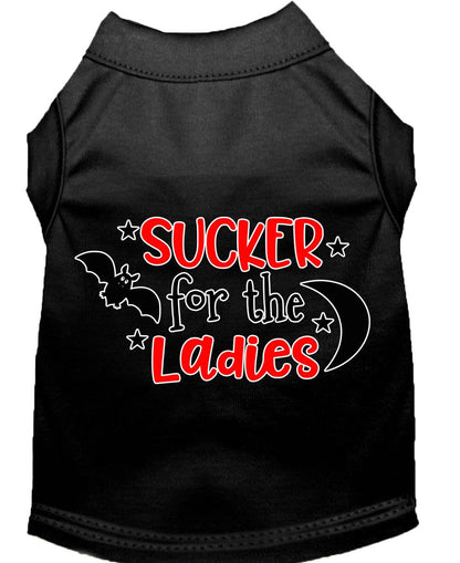 Camiseta para perros y gatos con serigrafía "Sucker For The Ladies"