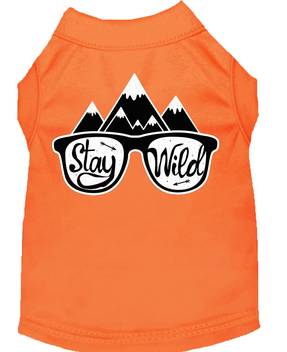 Camiseta para perros y gatos con serigrafía "Stay Wild"