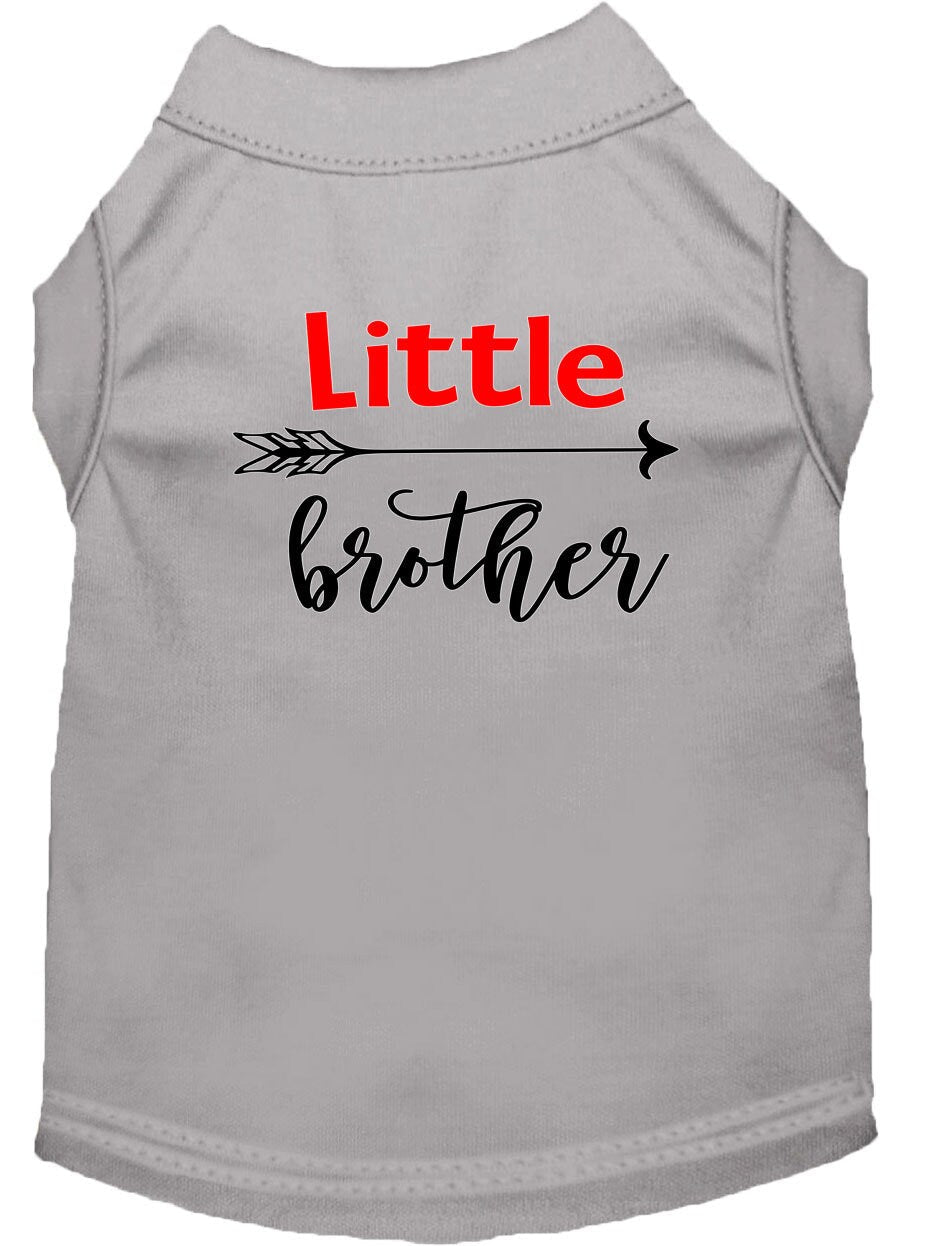 Camiseta para perros y gatos con serigrafía "Little Brother"