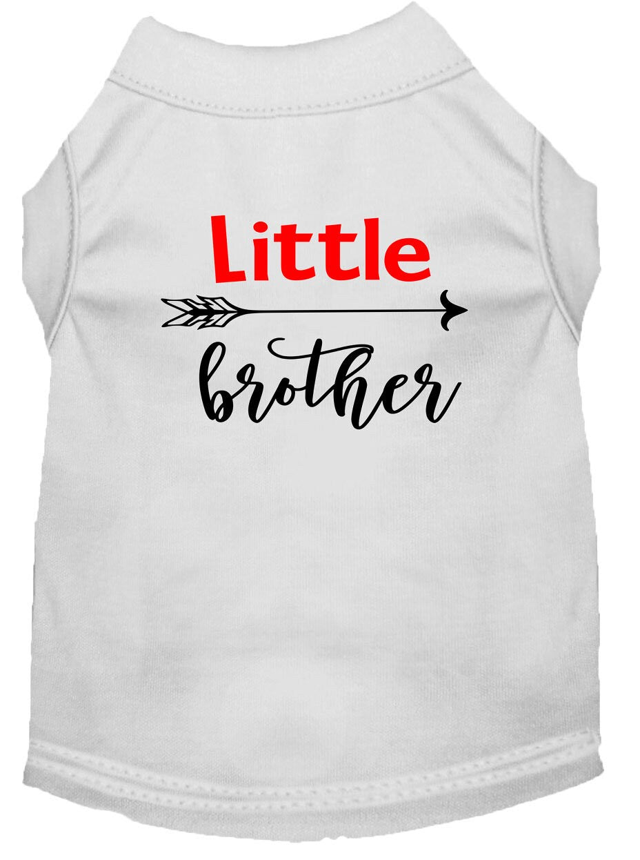 Camiseta para perros y gatos con serigrafía "Little Brother"