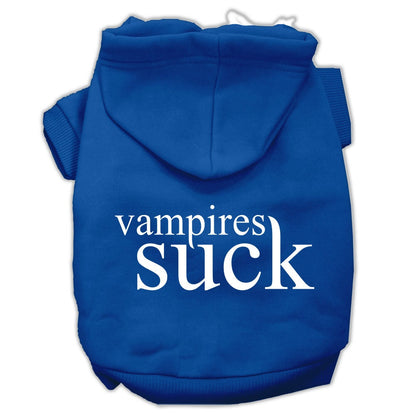 Sudadera con capucha para Halloween para mascotas, perros y gatos con la frase "Los vampiros apestan"