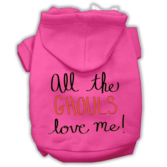 Halloween Pet Hoodie "All The Ghouls Love Me"