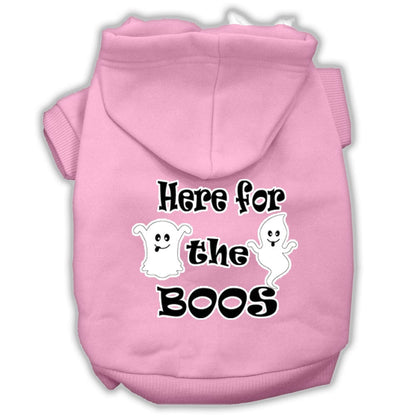 Halloween Pet, Dog & Cat Hoodie Screen Printed, "Here For The Boos"