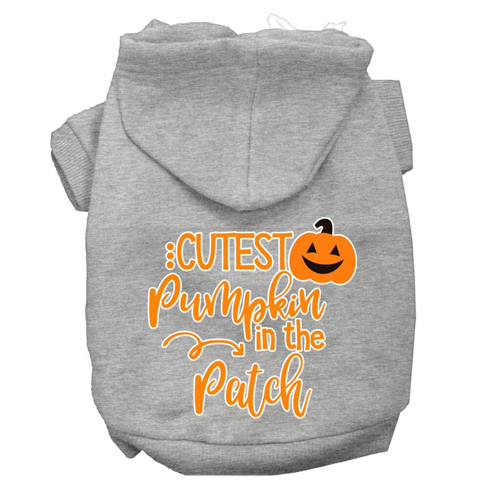 Sudadera con capucha para Halloween para mascotas, perros y gatos con serigrafía "La calabaza más linda del huerto"