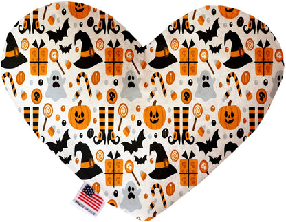 Halloween Pet & Dog Plush Heart or Bone Toy, "Trick-Or-Treat Group" (Available in different sizes, and 10 different patterns!)