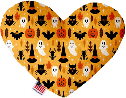 Halloween Pet & Dog Plush Heart or Bone Toy, "Trick-Or-Treat Group" (Available in different sizes, and 10 different patterns!)