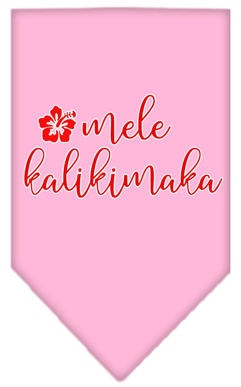 Christmas Pet and Dog Bandana Screen Printed, "Mele Kalikimaka"