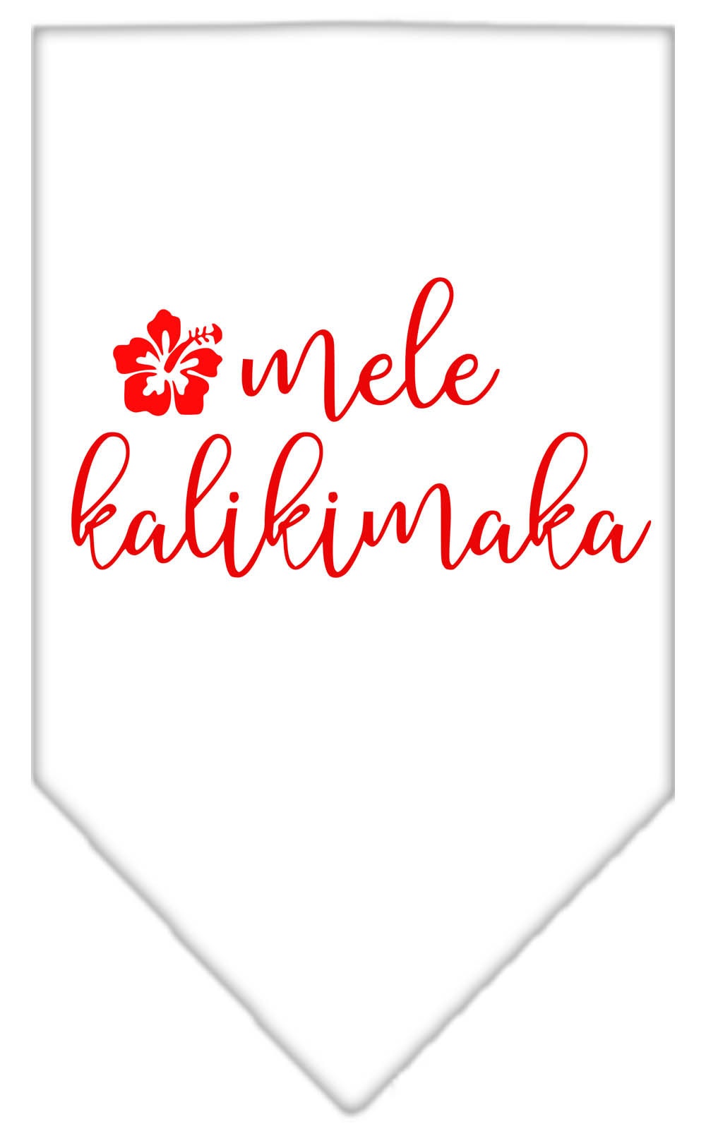 Christmas Pet and Dog Bandana Screen Printed, "Mele Kalikimaka"