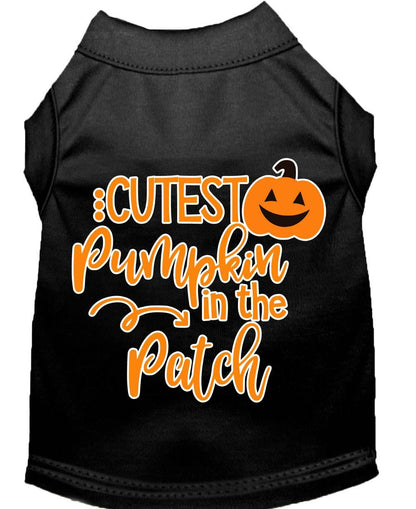 Halloween Pet Dog & Cat Shirt Screen Printed, "Cutest Pumpkin In The Patch"