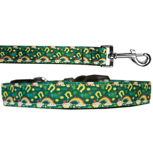 Collar o correa de nailon para perros y gatos, "Lucky Puppy Charms"