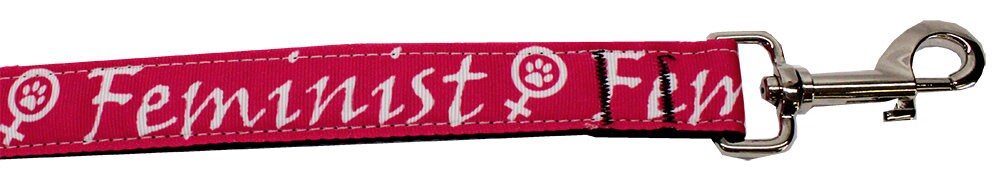 Collar o correa de nailon para perros y gatos, "Feminista"