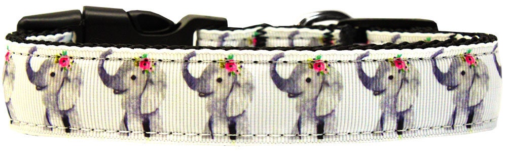 Collar o correa de nailon para perros y gatos, "Pretty Baby Elephants"