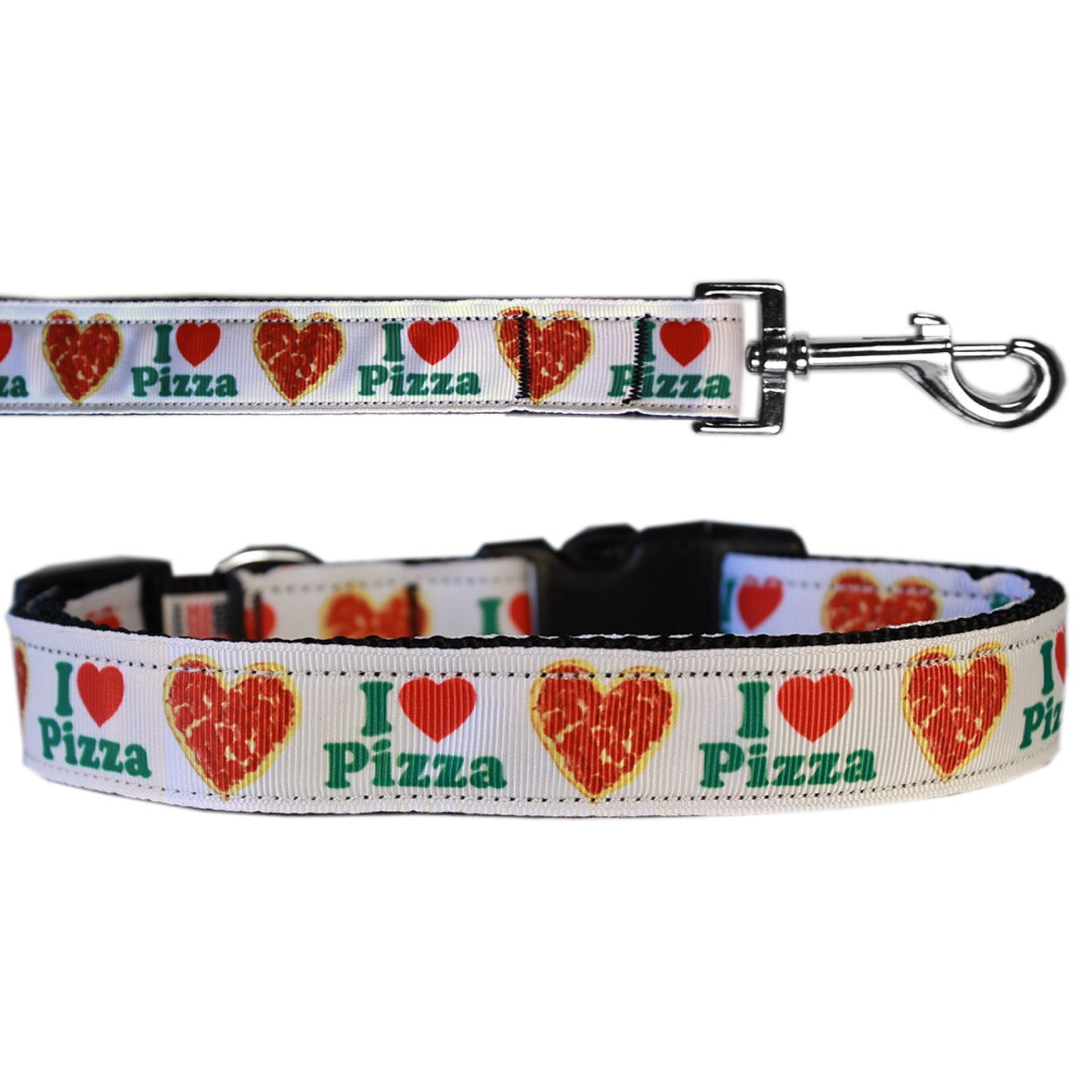 Collar o correa de nailon para perros y gatos, "Pizza Party"