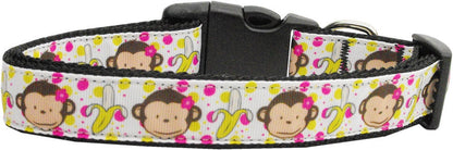 Collar o correa de nailon para perros y gatos, "Monkeys &amp; Bananas"