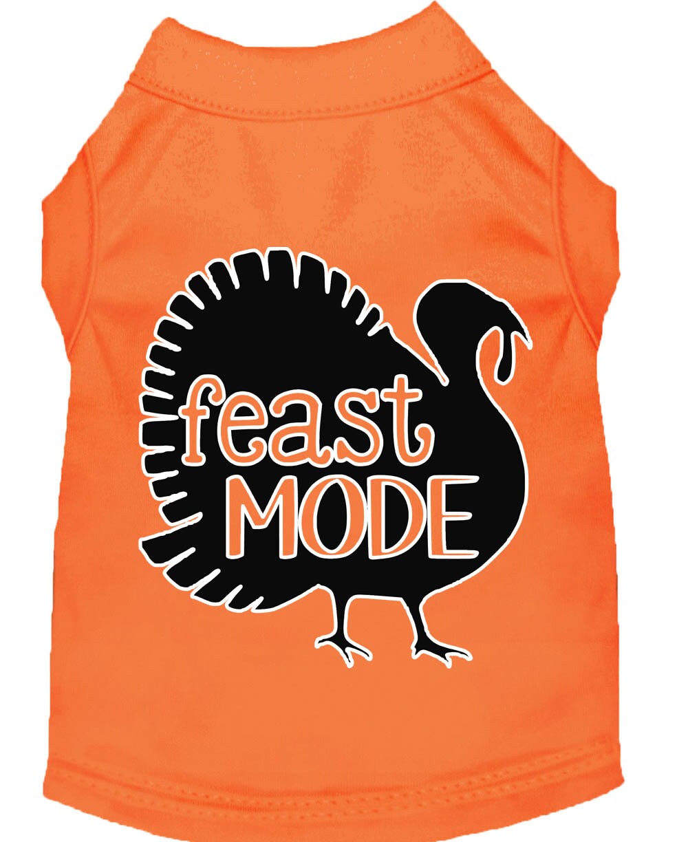 Pet Dog & Cat Shirt Screen Printed, "Feast Mode"