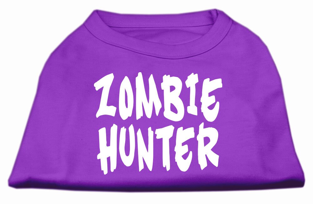 Camiseta para perros y gatos con serigrafía "Zombie Hunter"