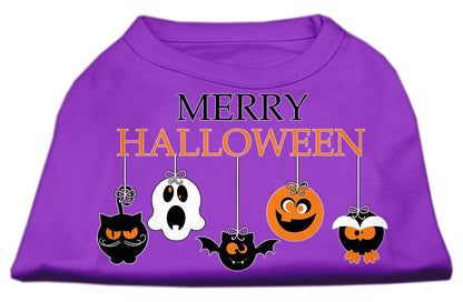 Camiseta para perros y gatos con serigrafía "Feliz Halloween"