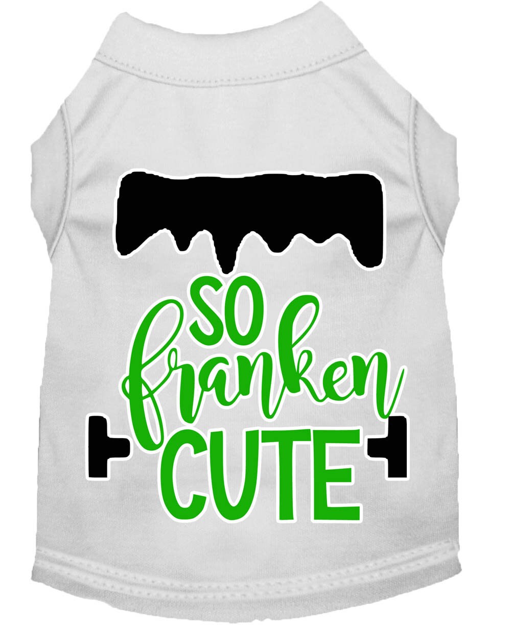 Camiseta para perros y gatos con serigrafía "So Franken Cute"