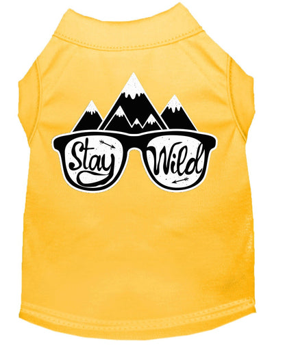 Camiseta para perros y gatos con serigrafía "Stay Wild"