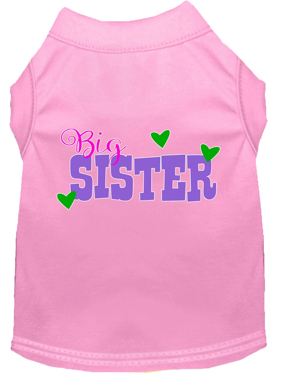 Camiseta para perros y gatos con serigrafía "Big Sister"