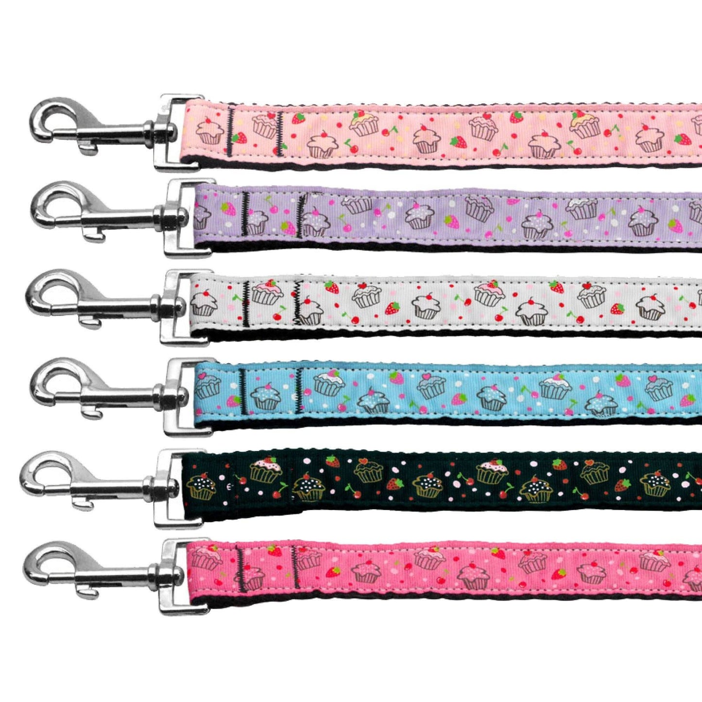 Collar o correa de nailon para perros y gatos, "Cupcakes"