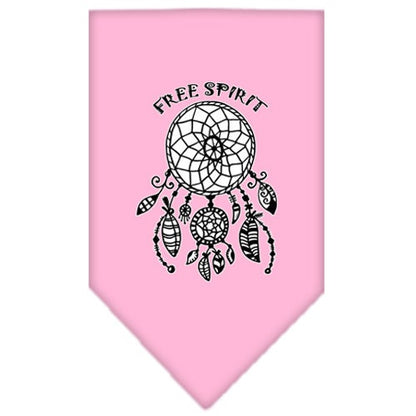 Bandana para mascotas y perros serigrafiada con la frase "Free Spirit"