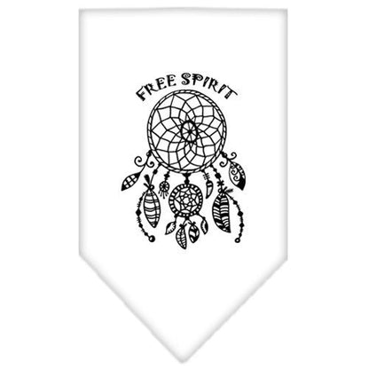 Bandana para mascotas y perros serigrafiada con la frase "Free Spirit"