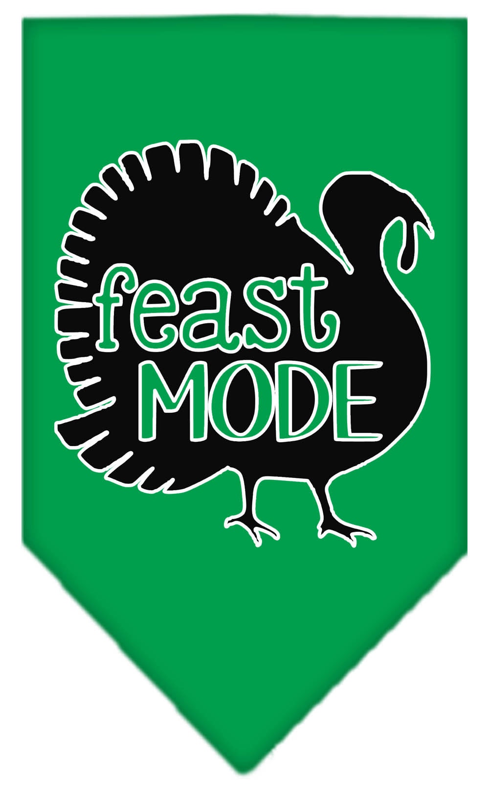 Pet and Dog Bandana Screen Printed, "Feast Mode"