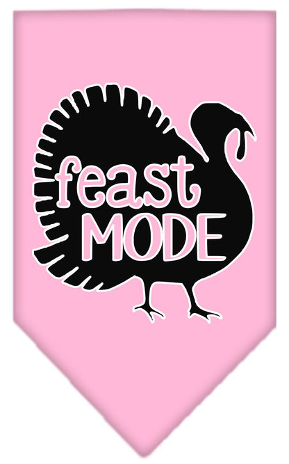 Bandana para mascotas y perros serigrafiada con la frase "Feast Mode"