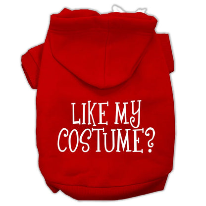 Sudadera con capucha para Halloween para mascotas, perros y gatos serigrafiada con la frase "¿Te gusta mi disfraz?"