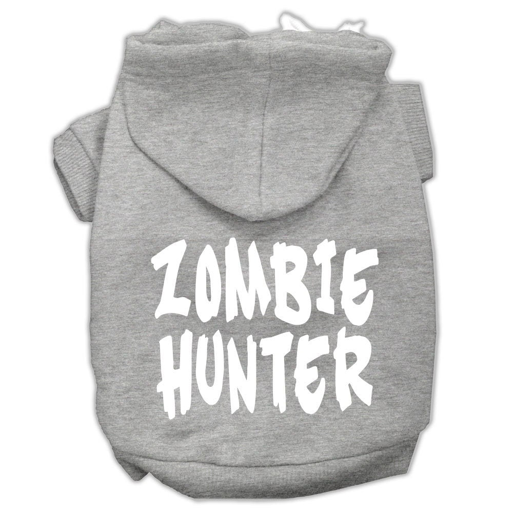 Halloween Pet, Dog & Cat Hoodie Screen Printed, "Zombie Hunter"