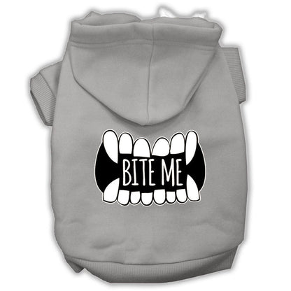 Pet, Dog & Cat Hoodie Screen Printed, "Bite Me"