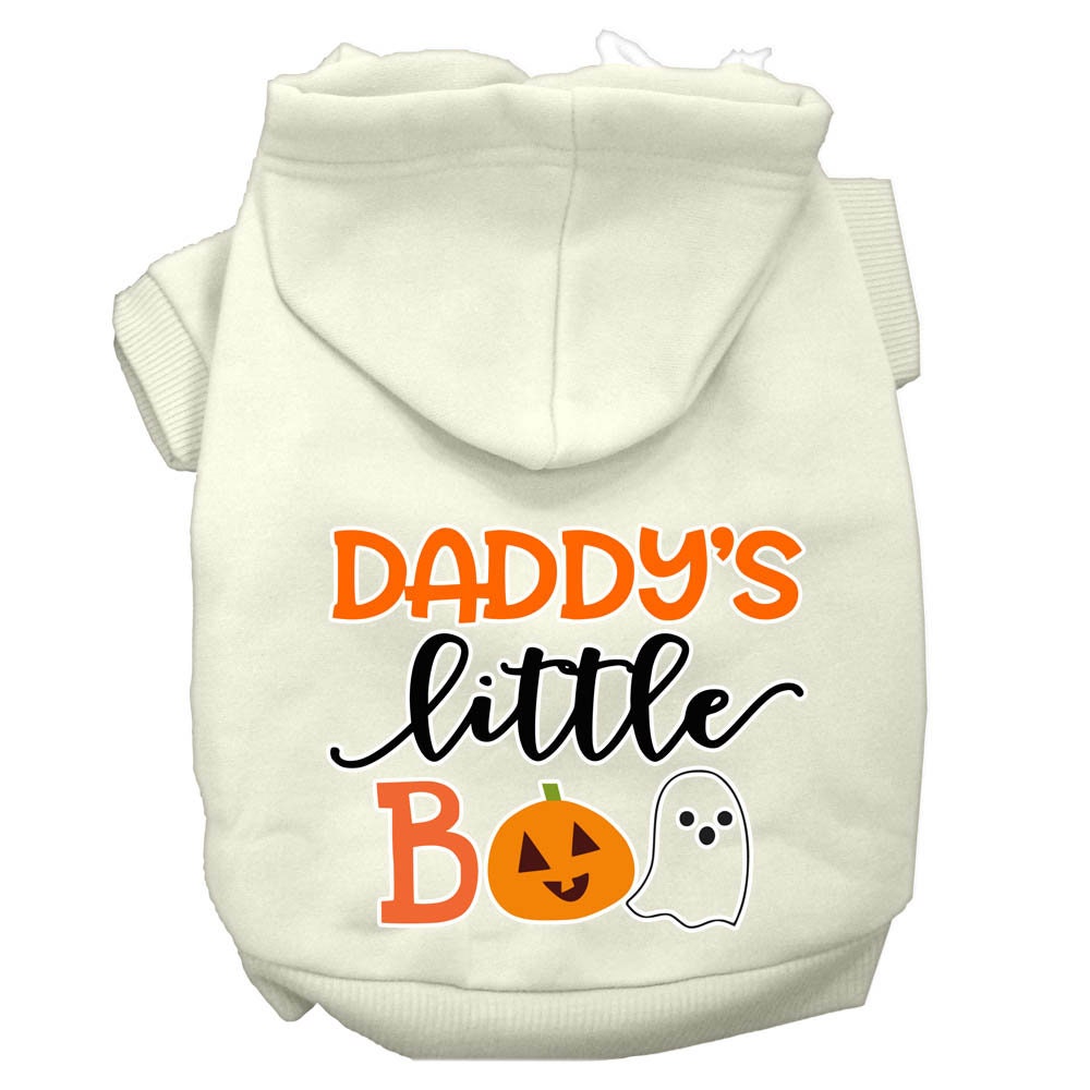 Halloween Pet, Dog & Cat Hoodie Screen Printed, "Daddy's Little Boo"