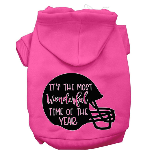 Pet, Dog and Cat Hoodie, "Most Wonderful Time Of The Year (Football)"