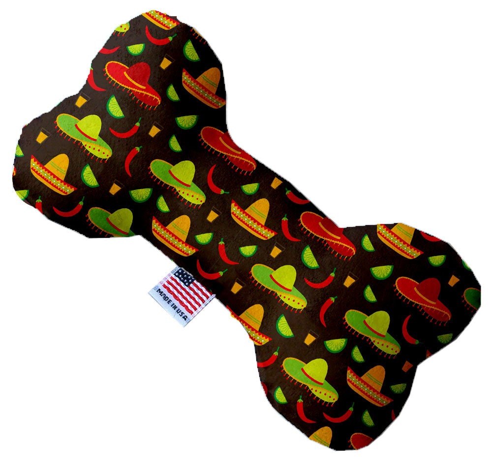 Pet and Dog Plush Heart or Bone Toy, "Fiesta Group" (Available in different sizes, and 5 different pattern options!)