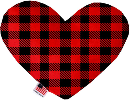 Pet and Dog Plush Heart or Bone Toy, "Valentine's Day Plaids, Dots & Chevron Group" (Available in different sizes and patterns!)