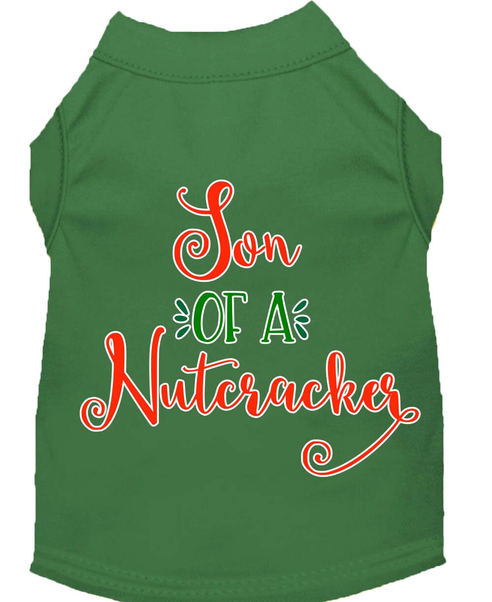 Christmas Pet Dog & Cat Shirt Screen Printed, "Son Of A Nutcracker"