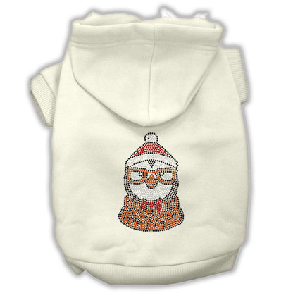 Christmas Pet Dog & Cat Hoodie Screen Printed, "Hipster Penguin"