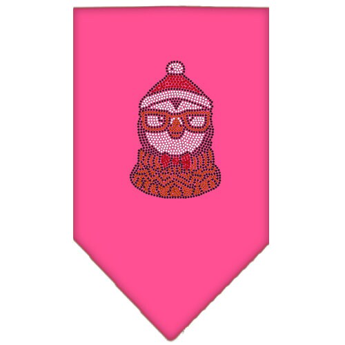 Christmas Pet and Dog Bandana Rhinestone, "Hipster Penguin"