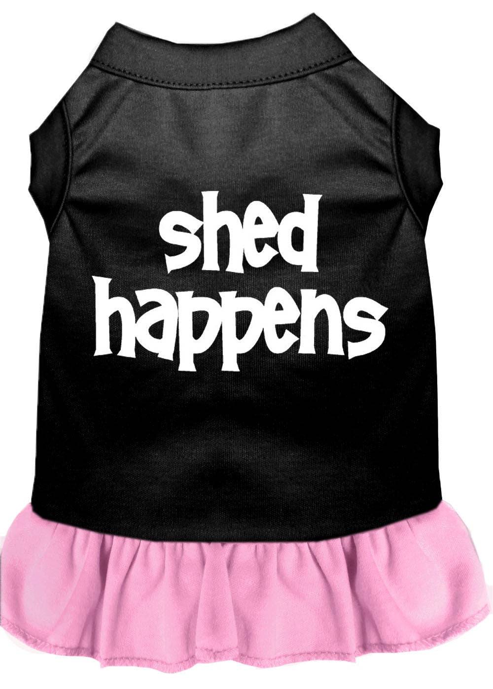 Dog Dress, Pet Dog & Cat Dress Screen Printed, "Shed Happens"