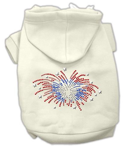 Pet, Dog & Cat Hoodie Rhinestone, "Fireworks"