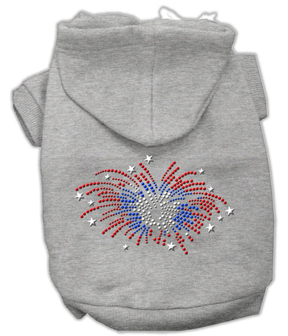 Pet, Dog & Cat Hoodie Rhinestone, "Fireworks"