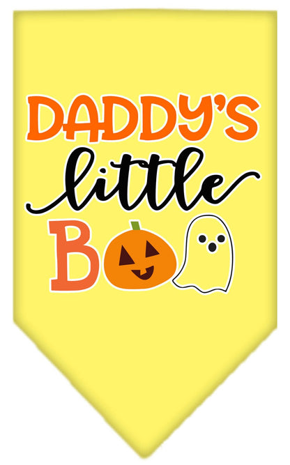 Halloween Pet and Dog Bandana Screen Printed, "Daddy's Little Boo"