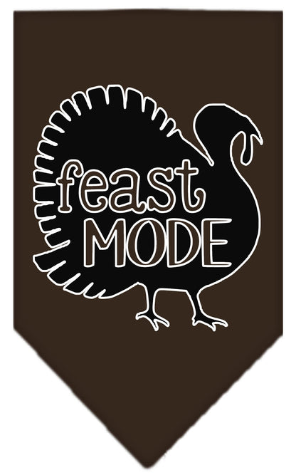 Pet and Dog Bandana Screen Printed, "Feast Mode"