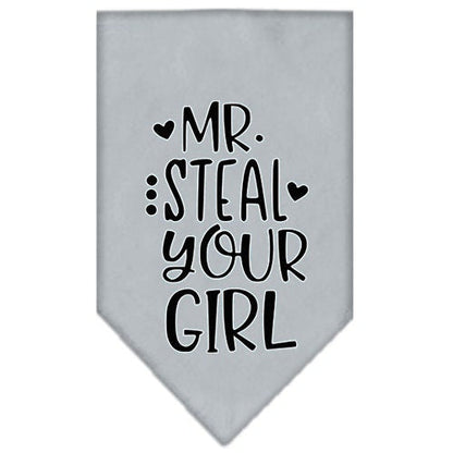 Bandana para mascotas y perros con serigrafía "Mr. Steal Your Girl"