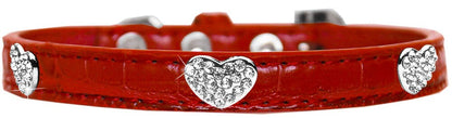 Dog, Puppy & Pet Designer Croc Collar, "Crystal Heart"