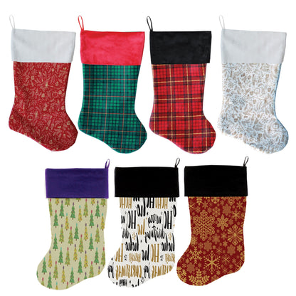 Christmas Velvet Stocking, "Whimsical Christmas Group" **Choose from 7 different patterns!**